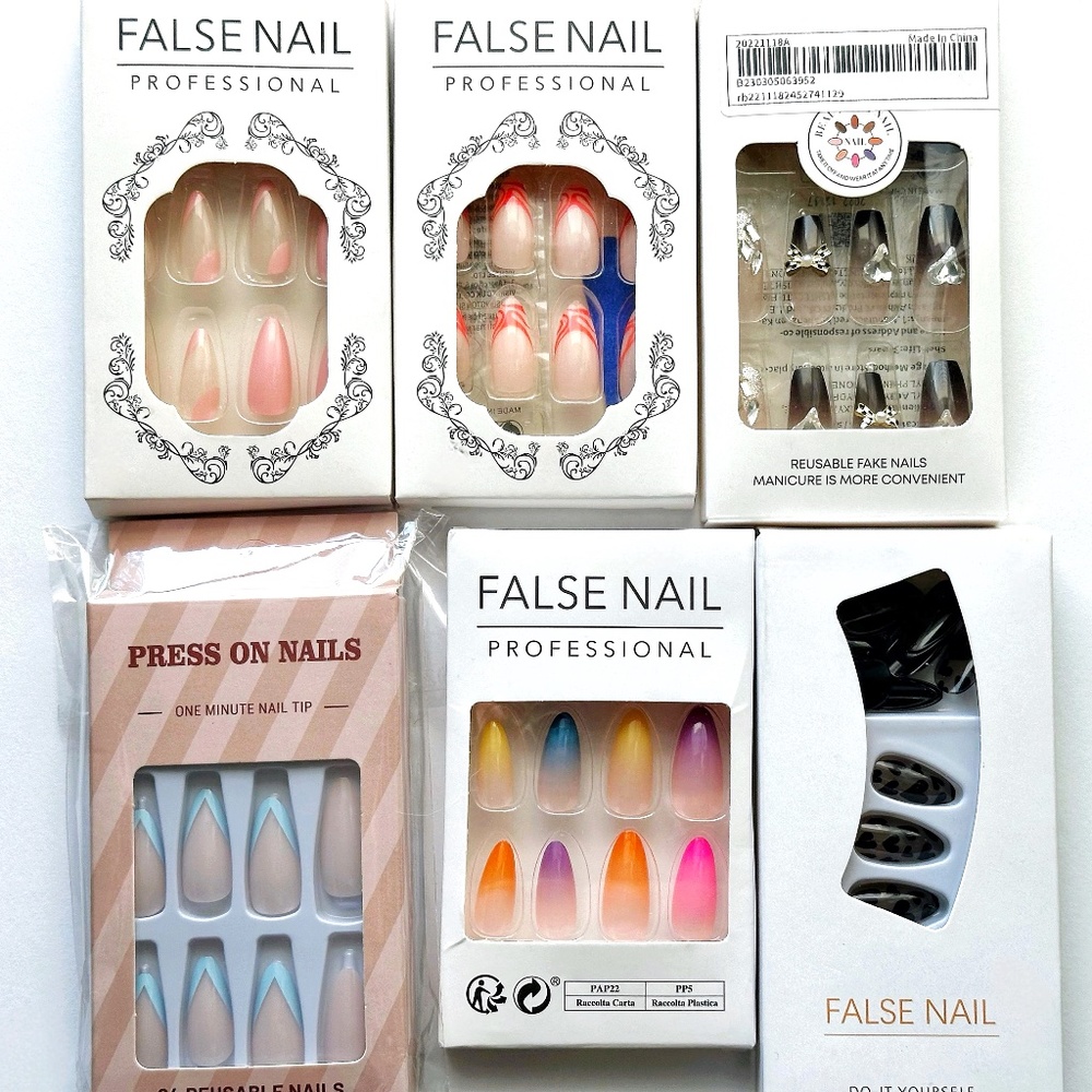 6 Pack Press On Nails